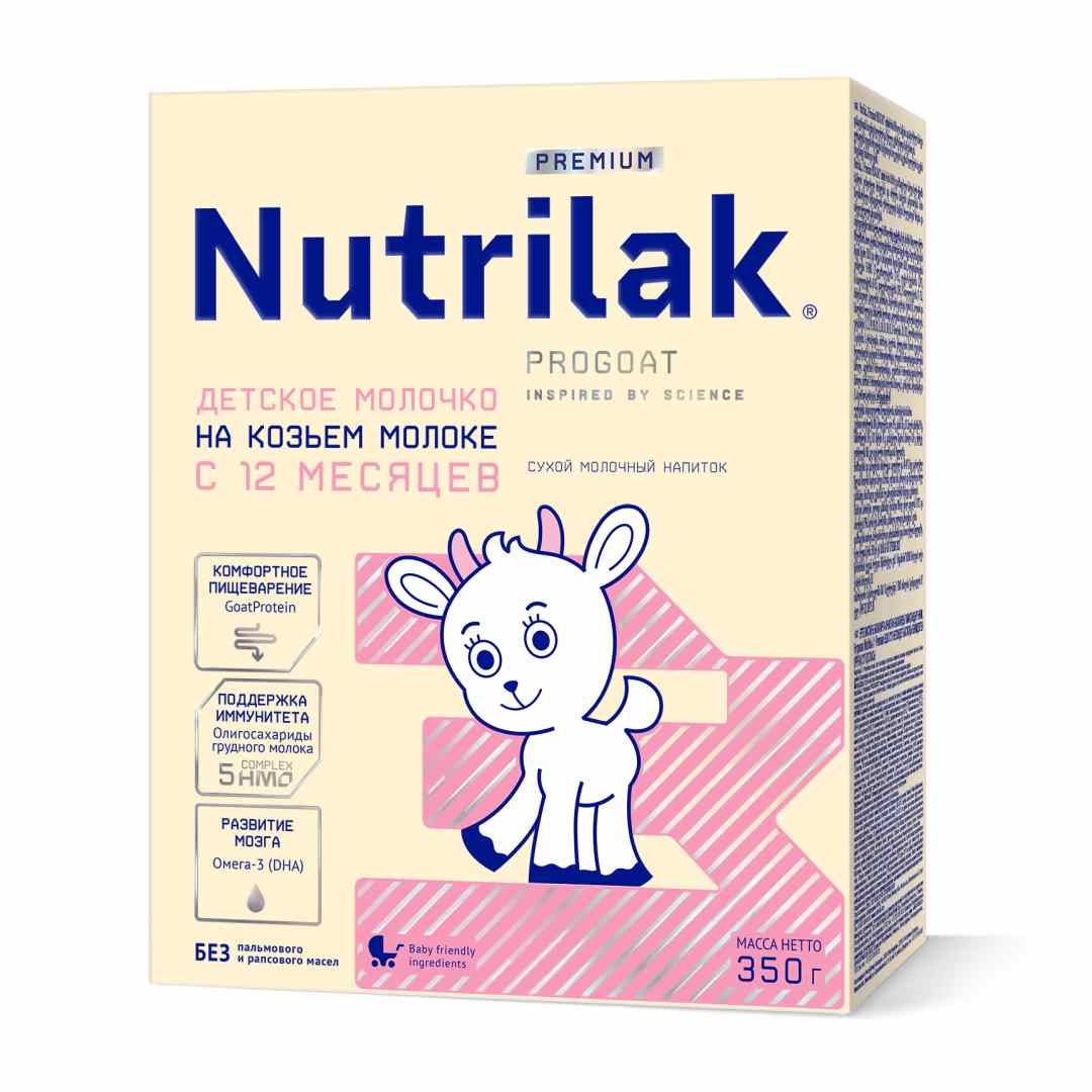 Молочная смесь Nutrilak Premium 3 350 г на козьем молоке с 12 мес