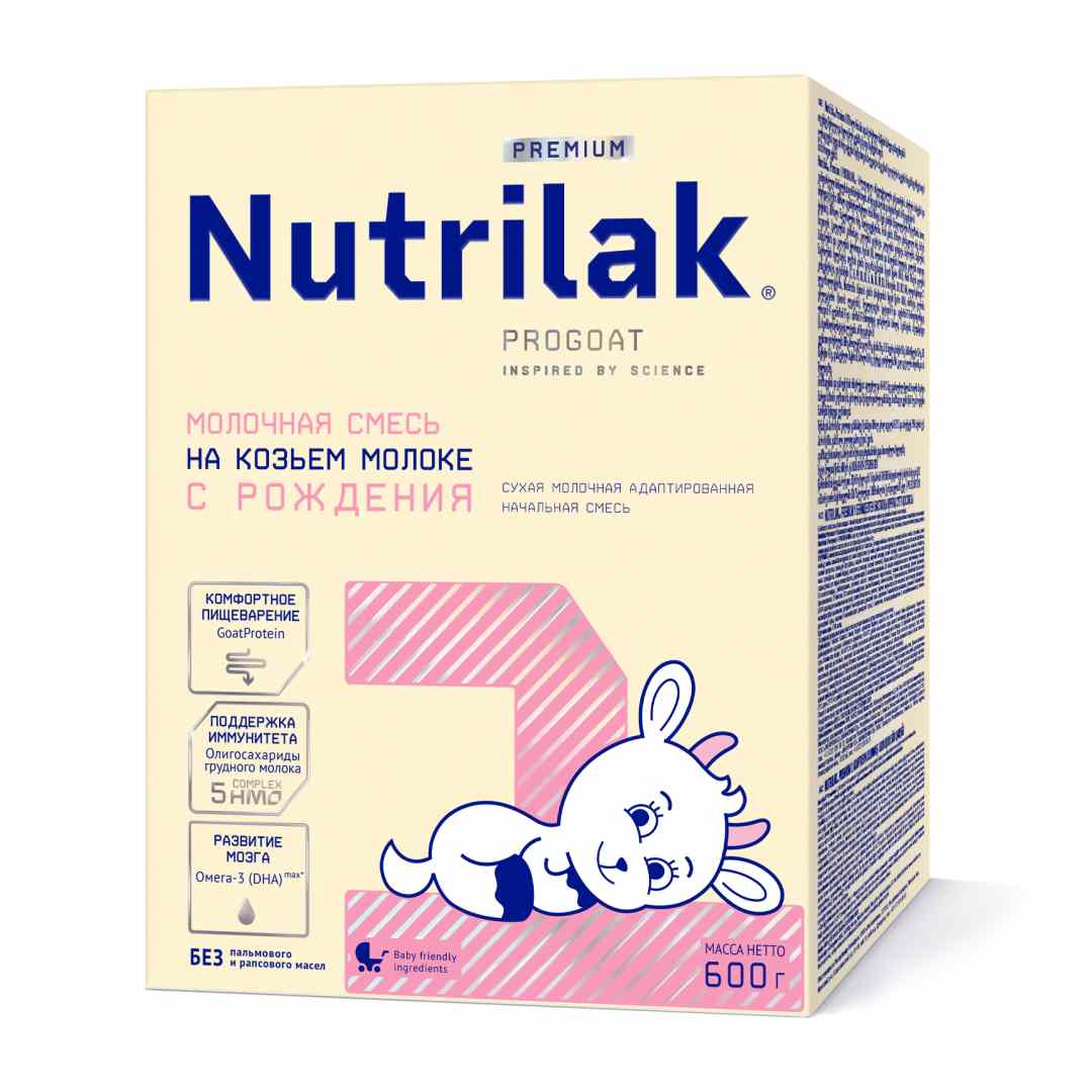 Молочная смесь Nutrilak Premium 1 600 г на козьем молоке с 0 мес